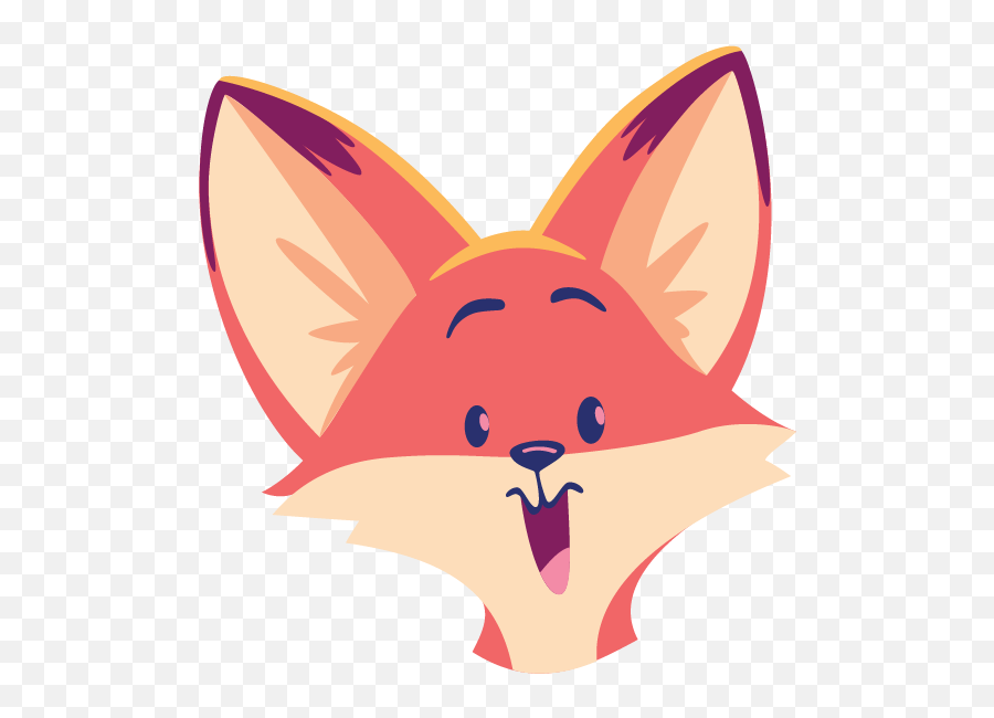 The Happy Fox Stickers By Christopher Springer - Happy Fox Stickers Emoji,Is There A Whistle Emoji