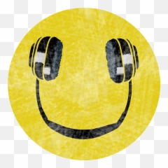 Headphones Smile Music - Smiley Emoji,Dance Emoticon