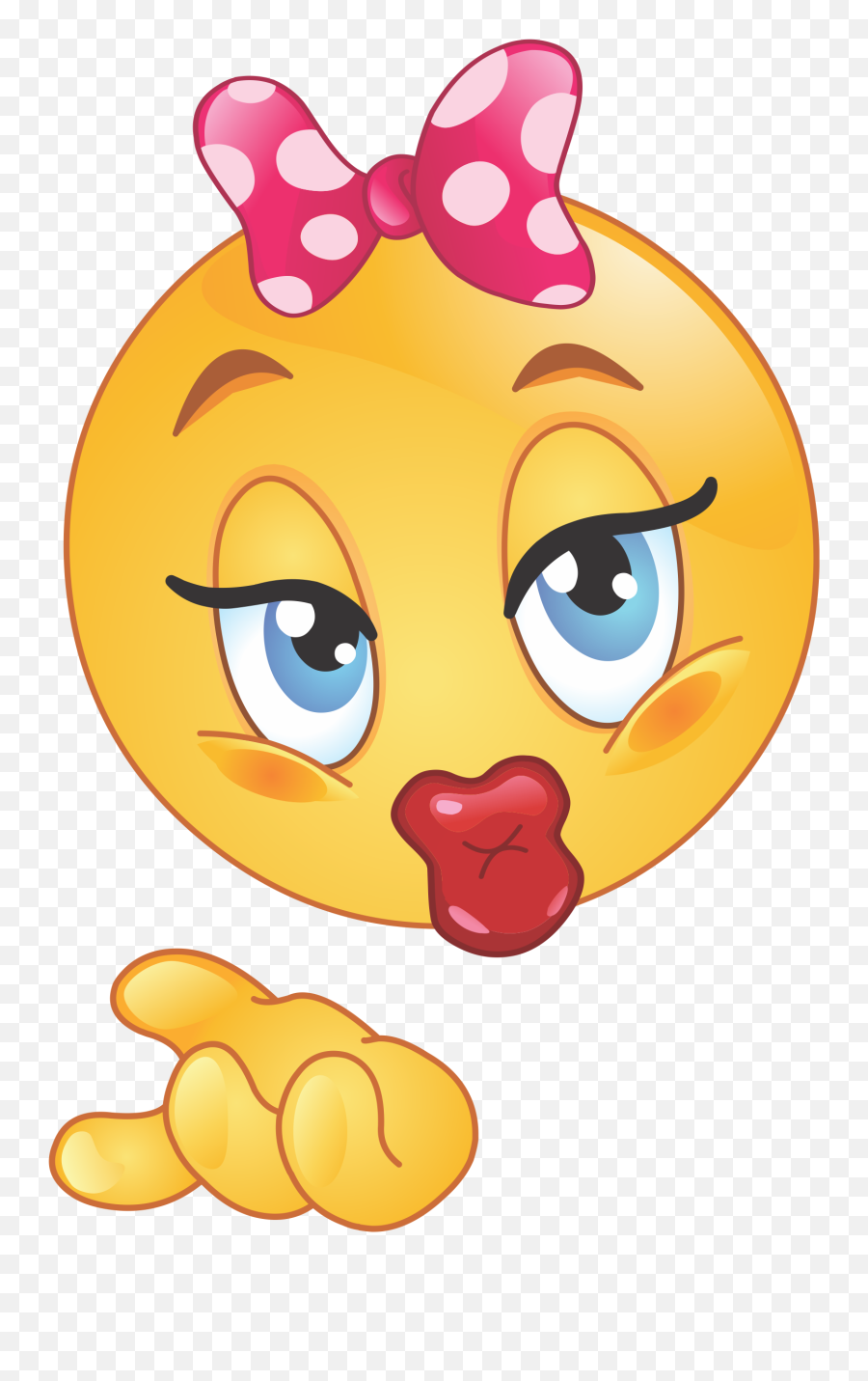Girl Emoji Blowing Kiss Decal - Kiss Emoticon,Kiss Emoji