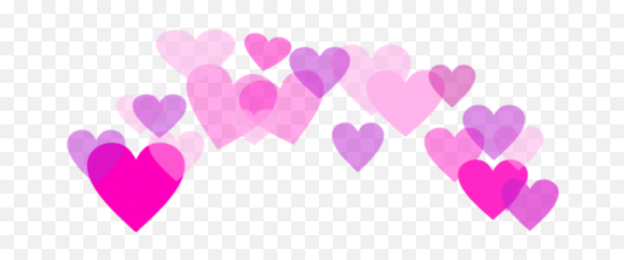 Love Pink Heart Emoji Transparent Png Png Mart - Transparent Heart Crown Png,Heart Emoji Png