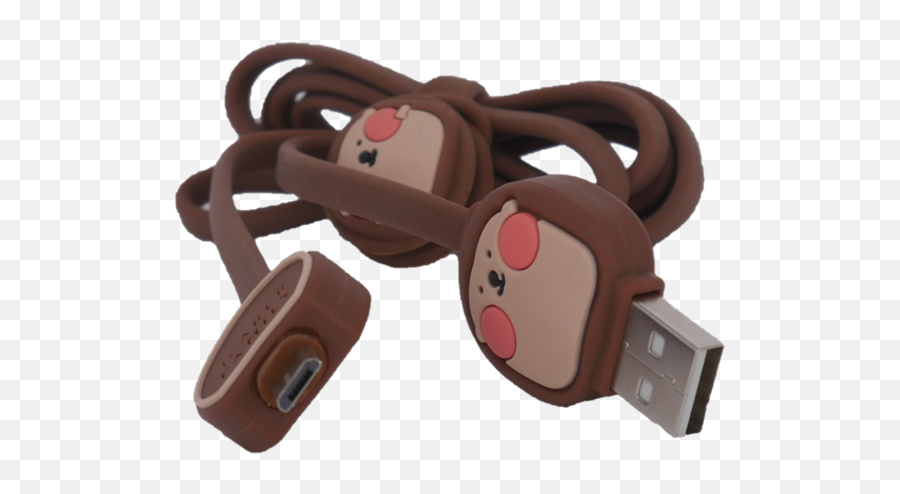 Icarer Family Emoji Adatkábel Microusb 1m Barna - Usb Flash Drive,Family Emoji