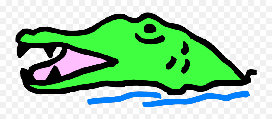 Alligator Rising From The Water Png Svg Clip Art For Web - Clip Art Emoji,Alligator Emoji
