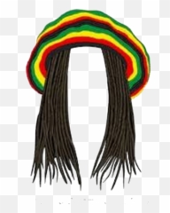 Jamaican Beanie And Dreads Png Picture - Rasta Hat With Dreads Png Emoji,Emoji Beanie