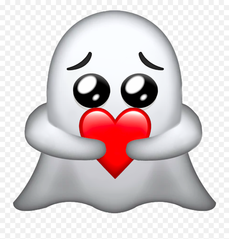 The - Mage Shop Redbubble In 2020 Emoji Stickers Ghost With Heart Emoji,Ghost Emoji Transparent