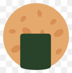 Rice Cracker Emoji Clipart - Dot
