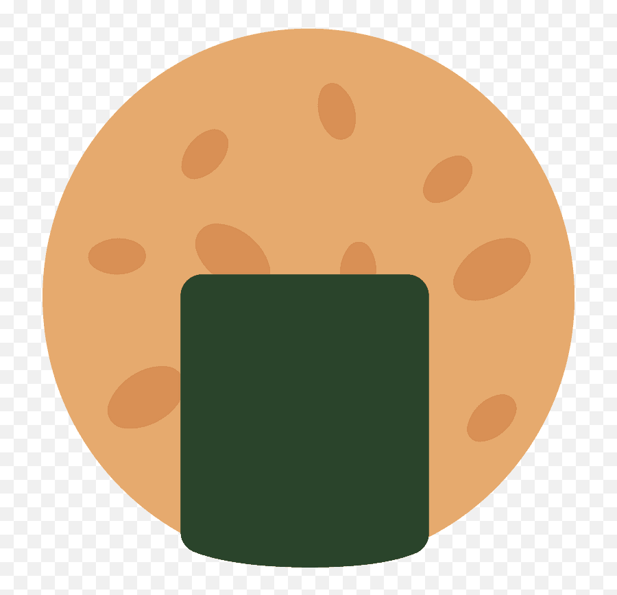 Rice Cracker Emoji Clipart - Dot,Rice Bowl Emoji