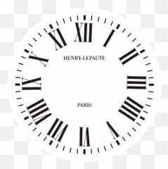 Henry Lepaute Watch Wall Clock Sticker - Roman Numeral Vector Emoji