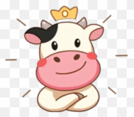Cow Stickers For Whatsapp - Momo Line Emoji