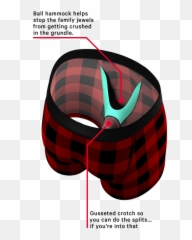 Buffalo Check Matching Father Son Pouch - Ball Hammock Underwear Emoji