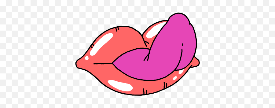 Tongue Emoji Clipart - Licking Tongue Gif,Tongue Out Emoji Text