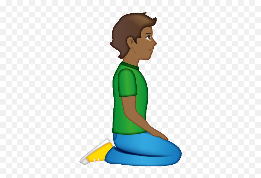 Person Kneeling Fitz - Sitting Emoji,Meditating Emoji