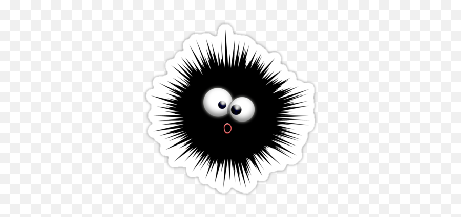 Funny Dazzled Ink Splat Cartoon - Comic Sea Urchin Cartoon Emoji,Splat Emoji