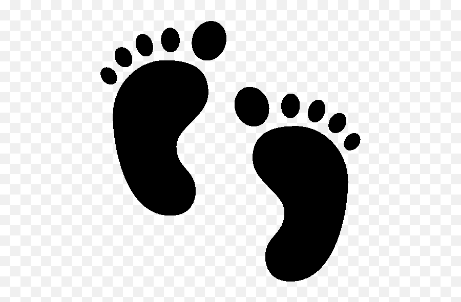 Baby Feet Icon - Transparent Background Baby Feet Clipart Emoji,Feet Emoji