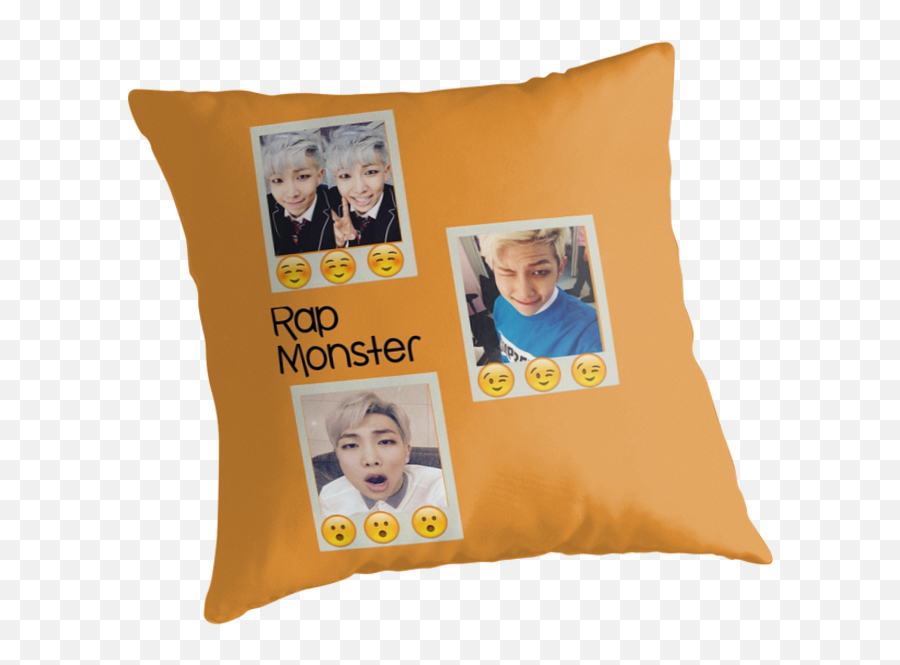 Rap Mon Emoji Throw Pillows - Cushion,Emoji Decor