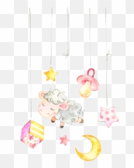 Babygirl Babylove Babyshower Baby Bebé - Watercolor Painting Emoji,Wind Chime Emoji