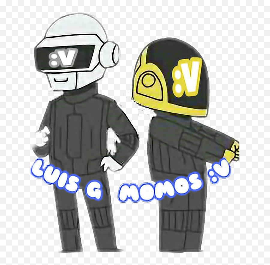 Daft Punk - Cartoon Emoji,Daft Punk Emoji