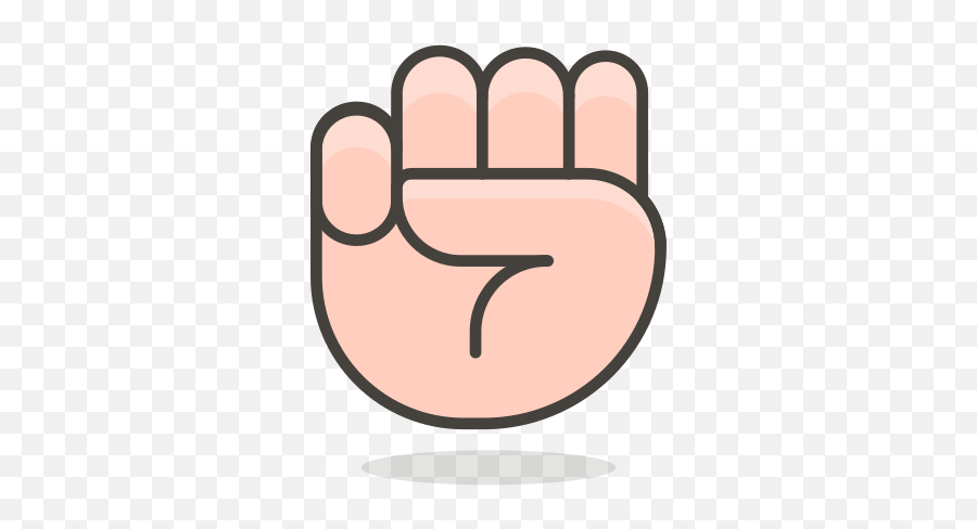 Raised Fist Free Icon Of 780 Free Vector Emoji - Emojis Puño Whatsapp Png,Raised Fist Emoji