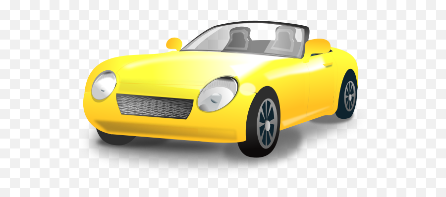 Sports Car Vector Drawing - Yellow Cars Cartoon Png Emoji,Leather Jacket Emoji
