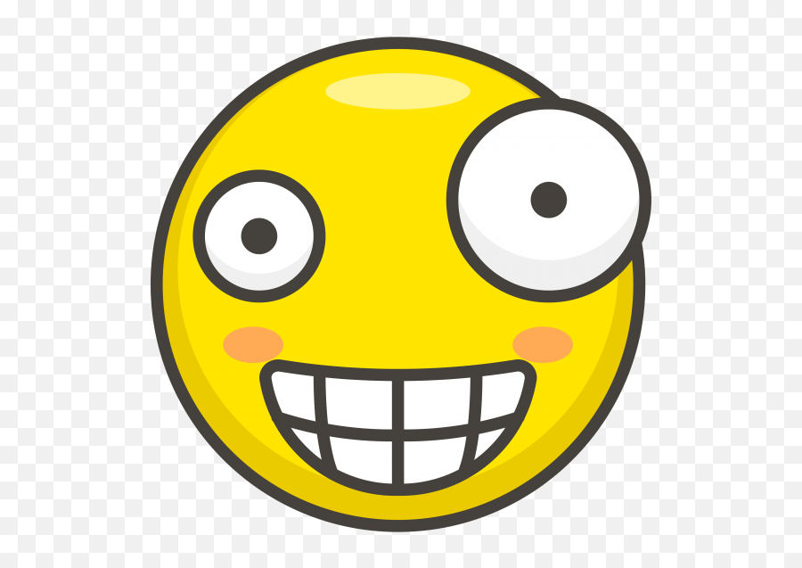 Crazy Face Emoji Clipart - Crazy Emoji Png Clipart,Hugging Face Emoji