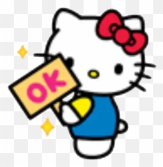 Hello Kitty emoji Vijiti kwa WhatsApp - Working Vector
