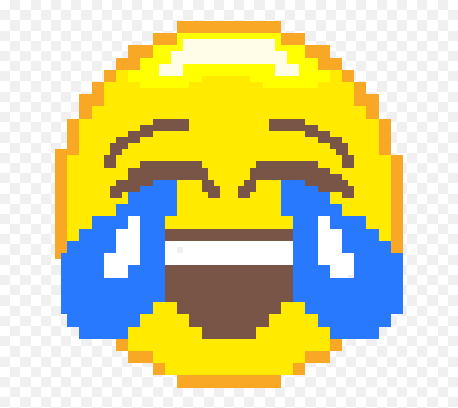 Pixilart - Laughing Crying Emoji Pixel Art,Laughing Crying Emoji