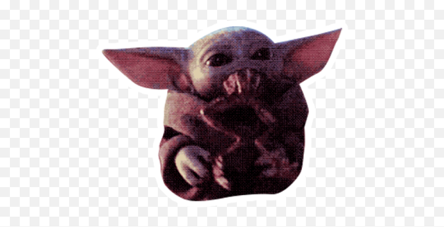 Sticker Maker - Baby Yoda Chinchilla Emoji,Emoticon Enojado