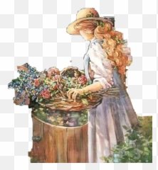 Woman Gardening Flowers Freetoedit - Still Life Emoji,Gardening Emoji