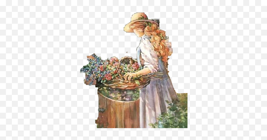 Woman Gardening Flowers Freetoedit - Still Life Emoji,Gardening Emoji