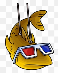 Sunglasses Emoji Clipart Wiki - Fish Wearing 3d Glasses,Hippie Emojis