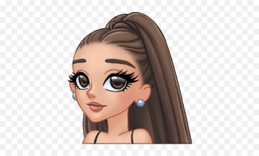 Ariana Grande Arimojis Whatsapp - Ariana Grande Cartoon Drawing Emoji,Emoji Whatsapp Grandes