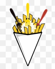 Cornet De Frites French Fries Clipart - Emoji