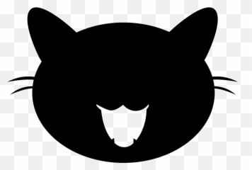 Black Cat Vector - Transparent Background Cats Vector Png Emoji,Cat Emoji