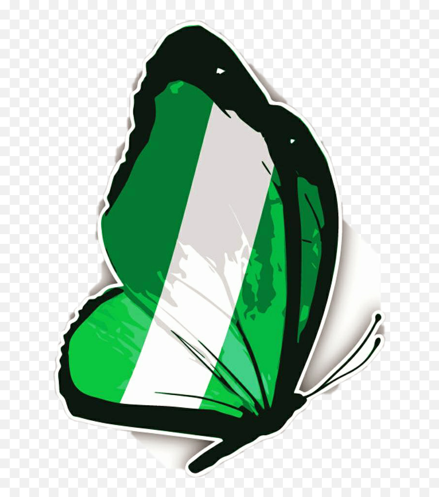 The Newest Nigerian Stickers - Butterfly Mexico Flag Emoji,Nigerian Flag Emoji