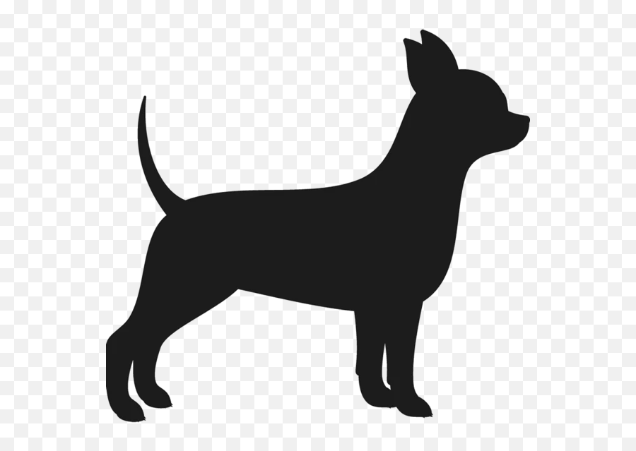 Chihuahua Stamp Silhouette - Chihuahua Silhouette Emoji,Chihuahua Emoji