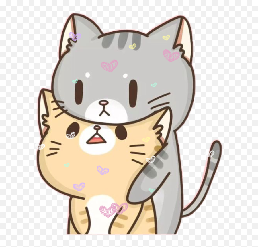 Cat - Cat Kawaii Emoji,Grey Cat Emoji