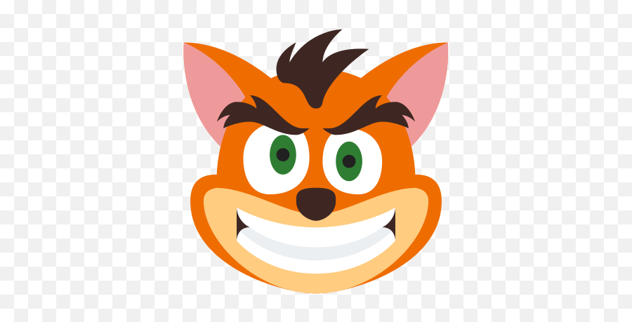 Crash Bandicoot Icon - Transparent Crash Bandicoot Face Emoji,Crash Emoji