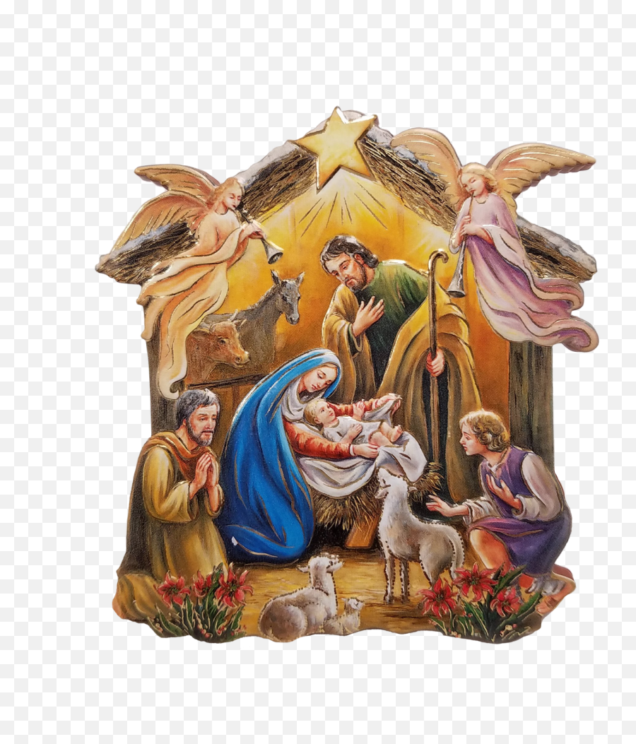 Christmas Manger Scene Png U0026 Free Christmas Manger Scenepng - Catholic Holy Family Png Emoji,Nativity Emoji