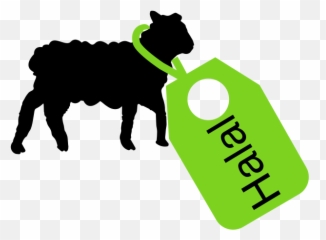 Muslim Stickers Emojis - Lamb Silhouette Transparent Background