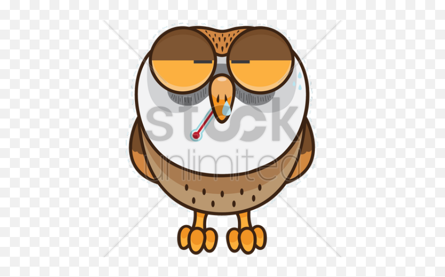 Sick Clipart Owl - Png Download Full Size Clipart Owl 3d Glass Emoji,Emoji Owl