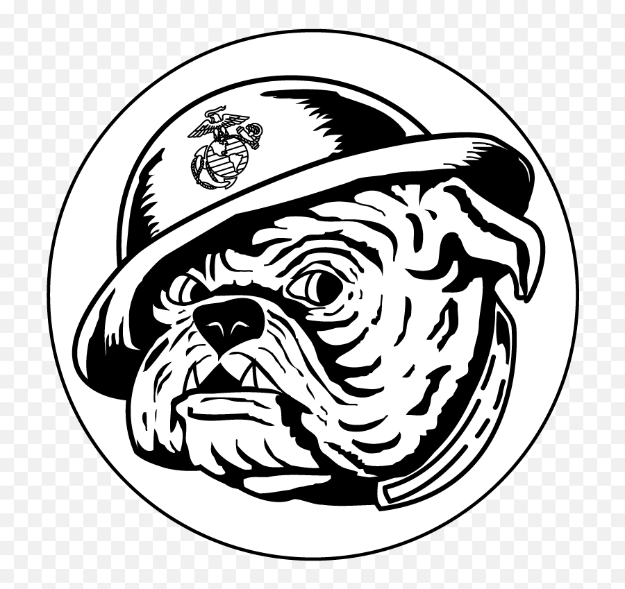 Dog Clipart Library Library Png Files - Logo Usmc Devil Dog Emoji,Usmc Emoji