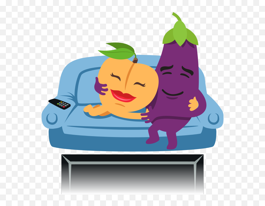 Emoji Inspired Stickers - Hug Eggplant,I Dunno Emoji