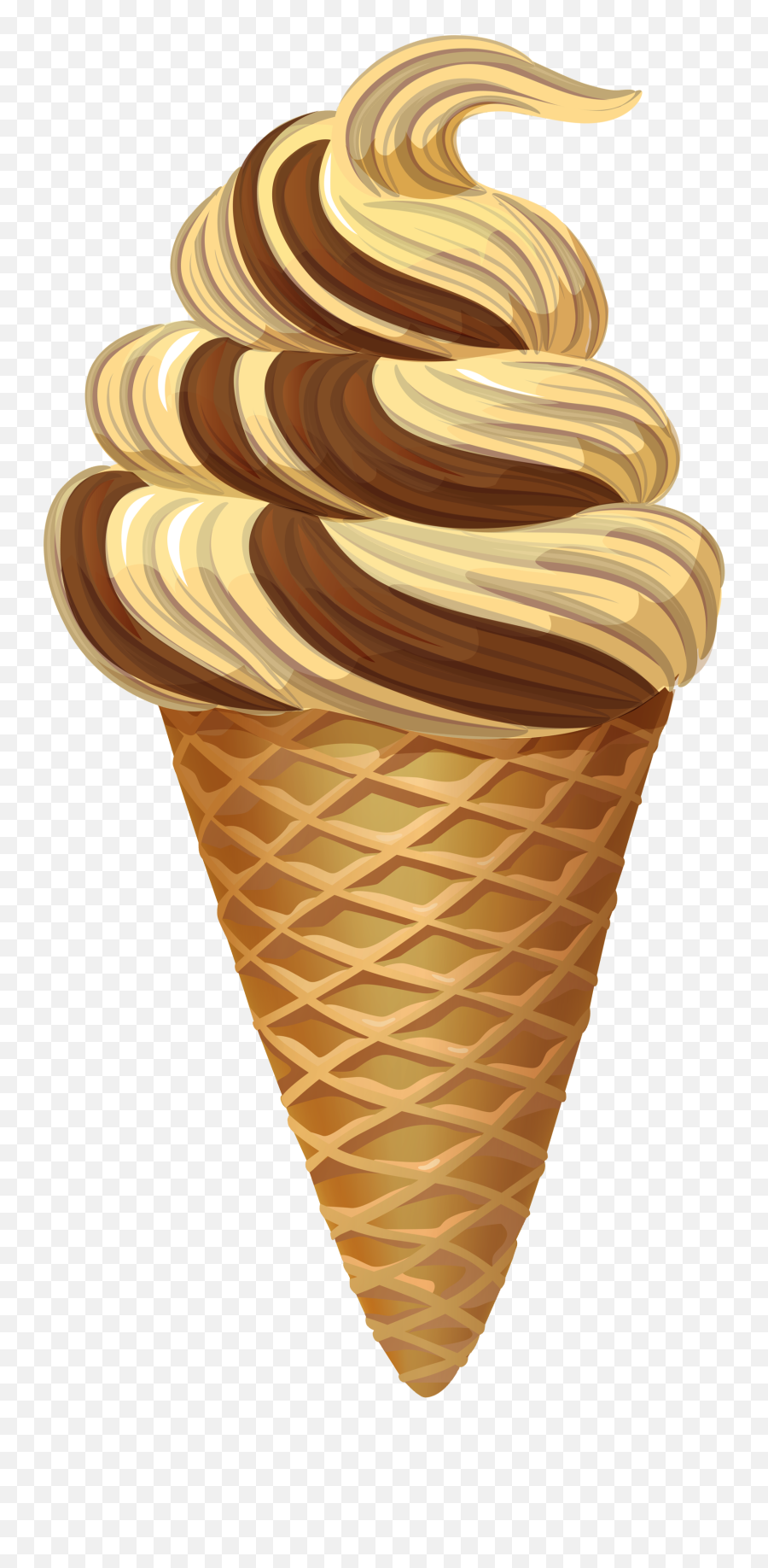 Transparent Caramel Ice Cream Cone - Cone Ice Cream Hd Emoji,Ice Cream Emojis