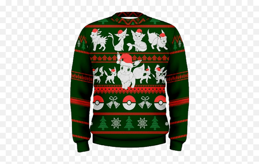 Awesome Pokemon Christmas Sweater - Eevee Pokemon Christmas Sweater Emoji,Emoji Christmas Sweater