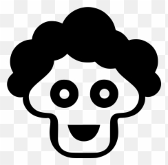 Skull Hair Head Horror Joke Svg Png - Clip Art Emoji