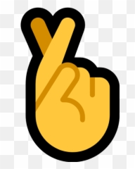Emoji Image Resource Download - Animated Cross Finger
