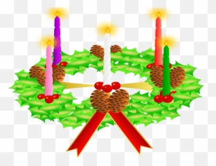 Advent Wreath Vector - Animado Corona De Adviento Dibujo Emoji,Church Calendar Emoji
