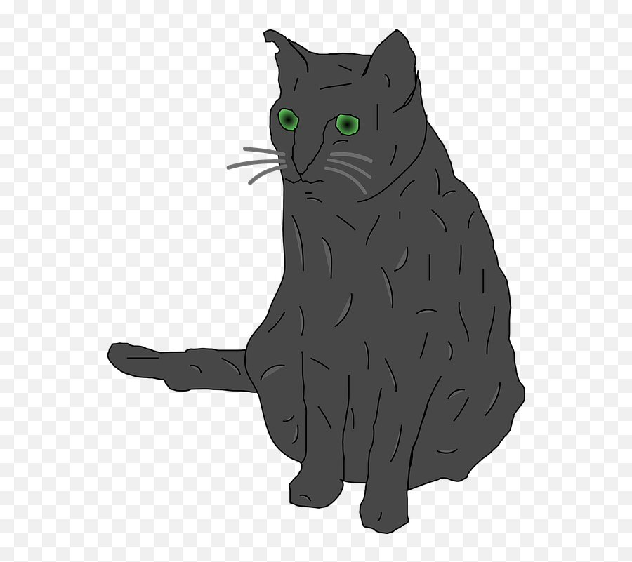 Free Scared Fear Vectors - Clip Art Cats With Green Eyes Emoji,I Don't Know Emoji