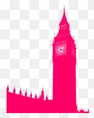 London Big Ben - Vector Silhouette Emoji