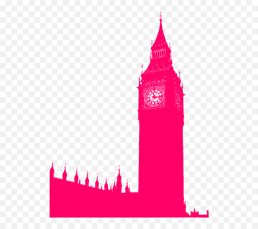 London Big Ben - Big Ben Vector Silhouette Emoji,Big Fire Emoji