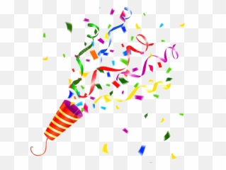 Confetti Party Horn Png - Poppers Clipart Emoji